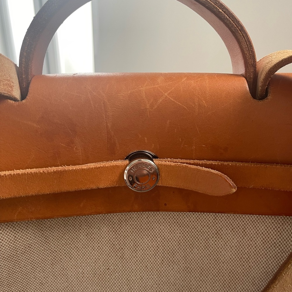 Authentic Hermès Vintage Toile HERBAG 39 - Picture 12 of 14